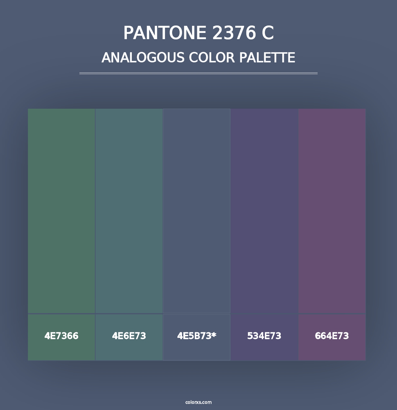 PANTONE 2376 C - Analogous Color Palette