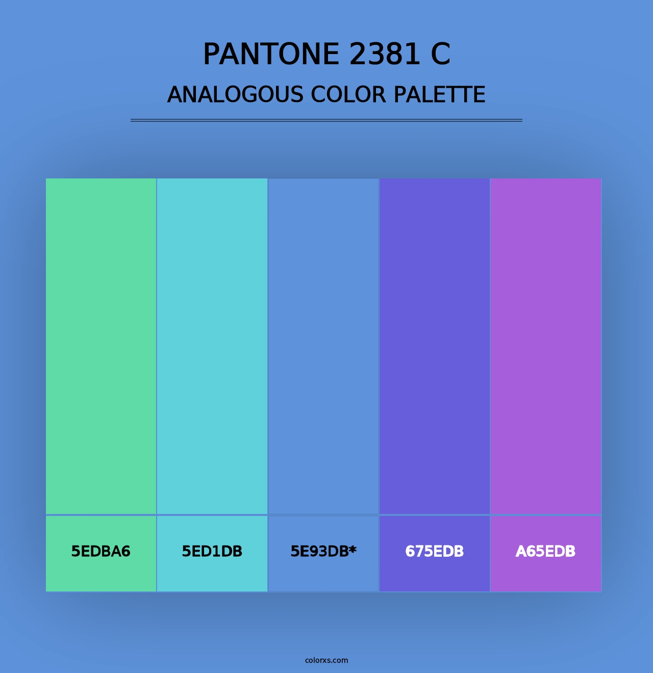 PANTONE 2381 C - Analogous Color Palette