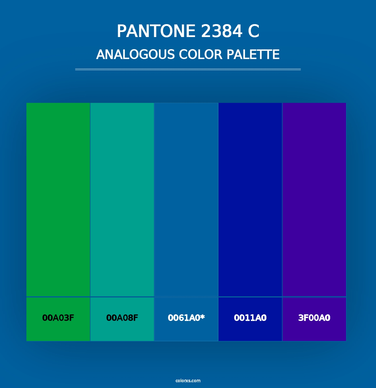 PANTONE 2384 C - Analogous Color Palette