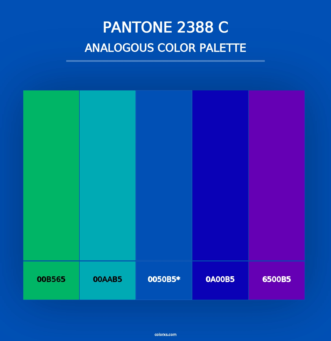 PANTONE 2388 C - Analogous Color Palette