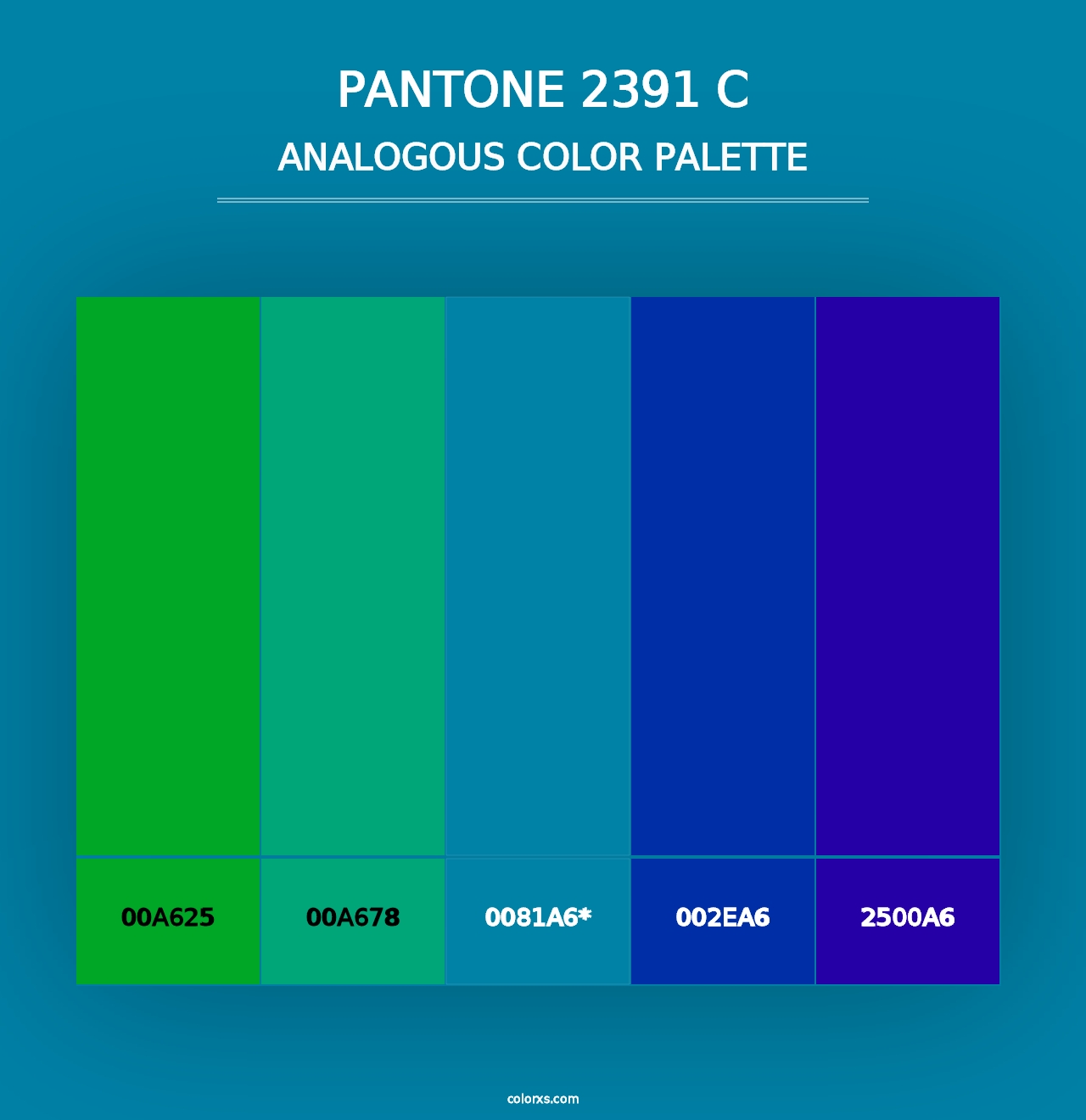 PANTONE 2391 C - Analogous Color Palette