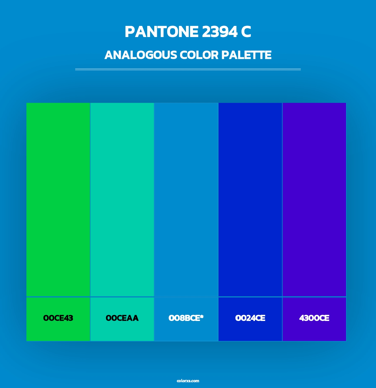 PANTONE 2394 C - Analogous Color Palette