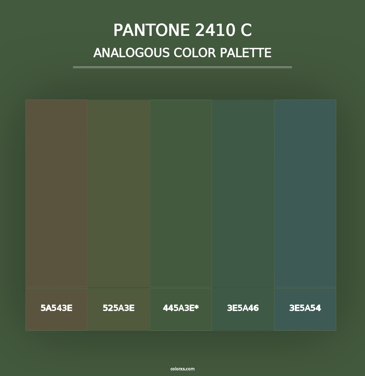 PANTONE 2410 C - Analogous Color Palette