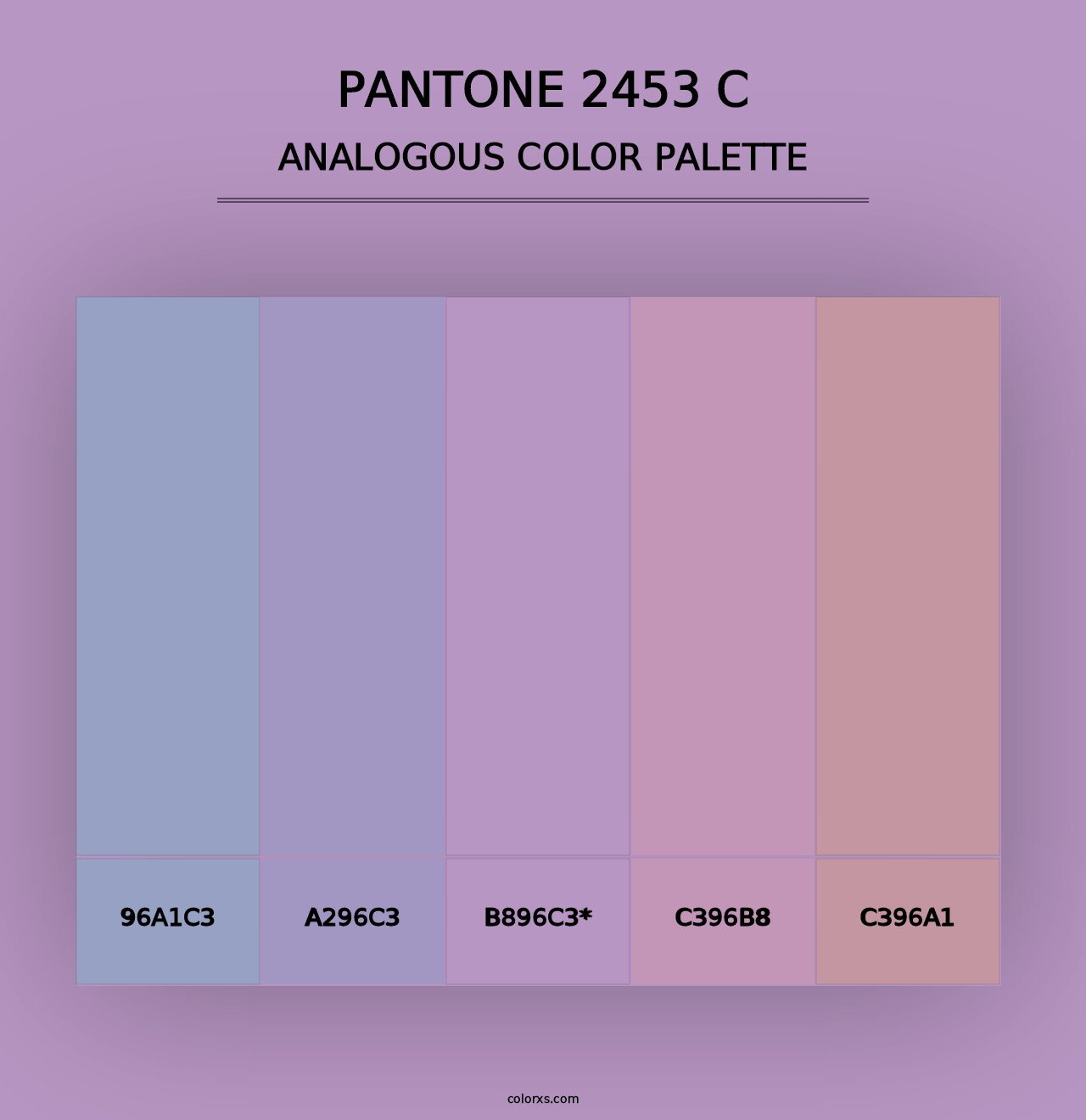 PANTONE 2453 C - Analogous Color Palette