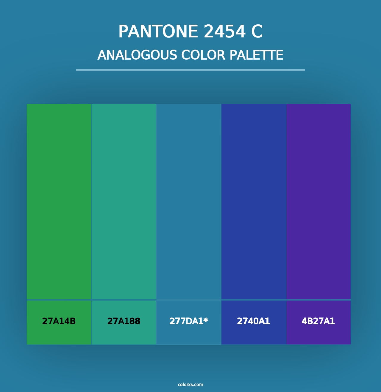 PANTONE 2454 C - Analogous Color Palette