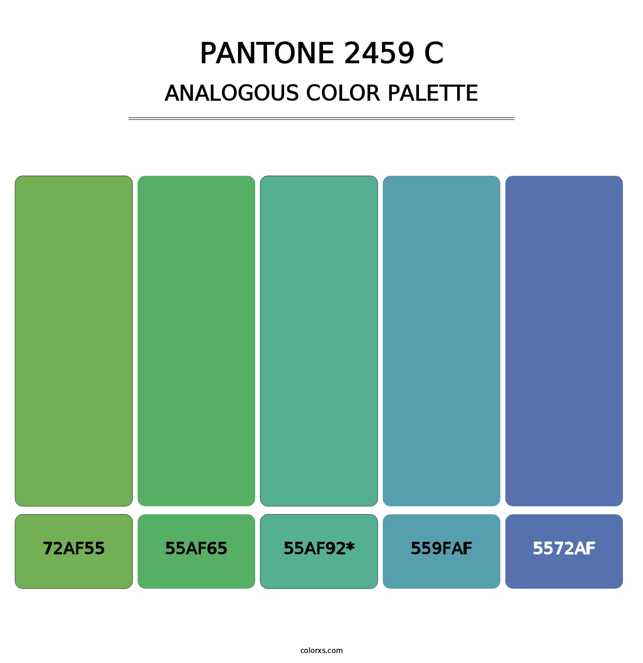 PANTONE 2459 C - Analogous Color Palette