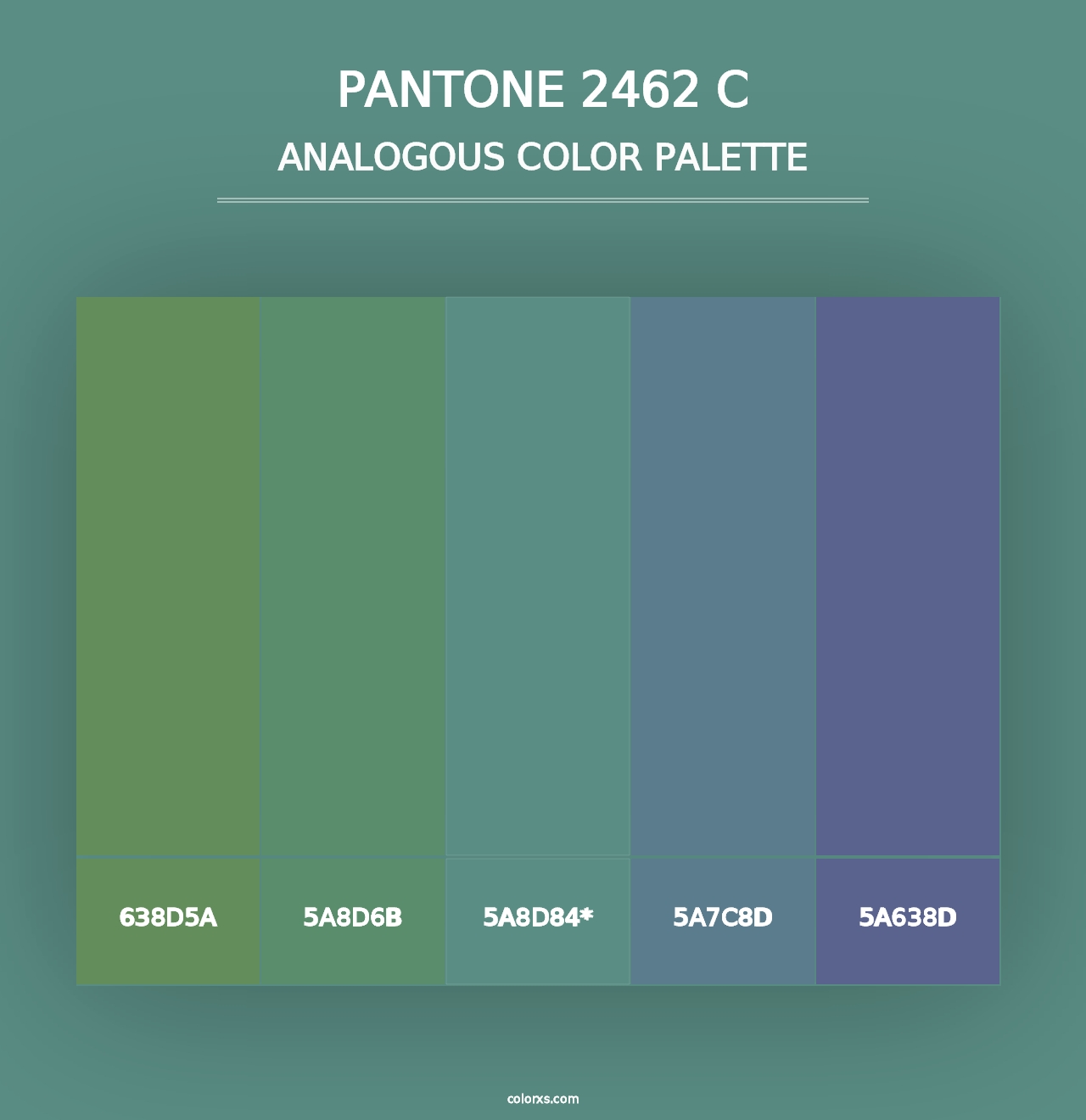 PANTONE 2462 C - Analogous Color Palette