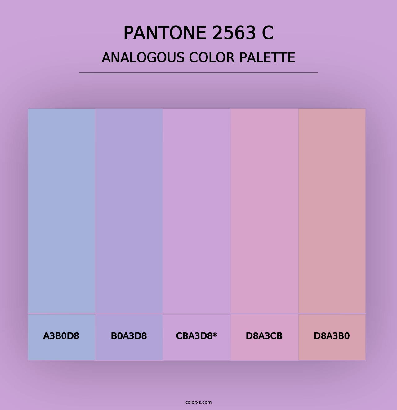 PANTONE 2563 C - Analogous Color Palette