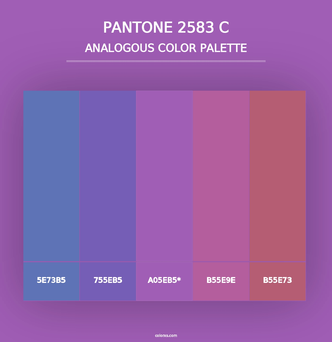 PANTONE 2583 C - Analogous Color Palette