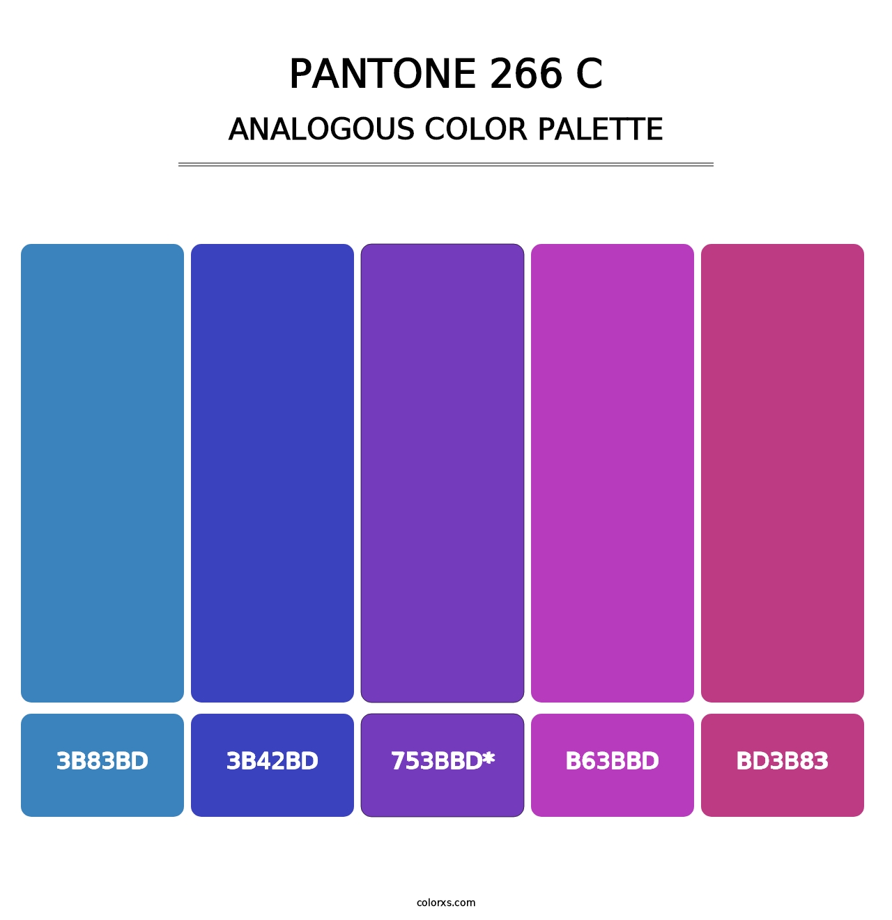 PANTONE 266 C - Analogous Color Palette