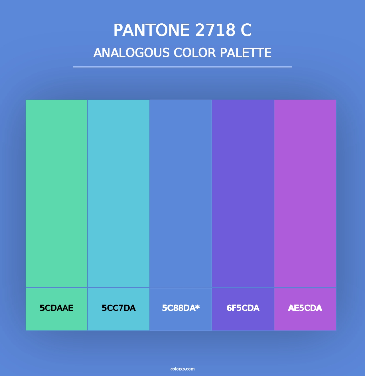 PANTONE 2718 C - Analogous Color Palette