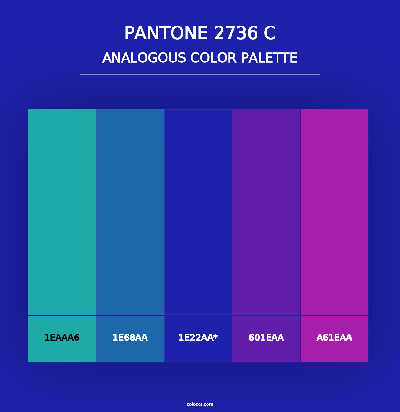 PANTONE 2736 C - Analogous Color Palette