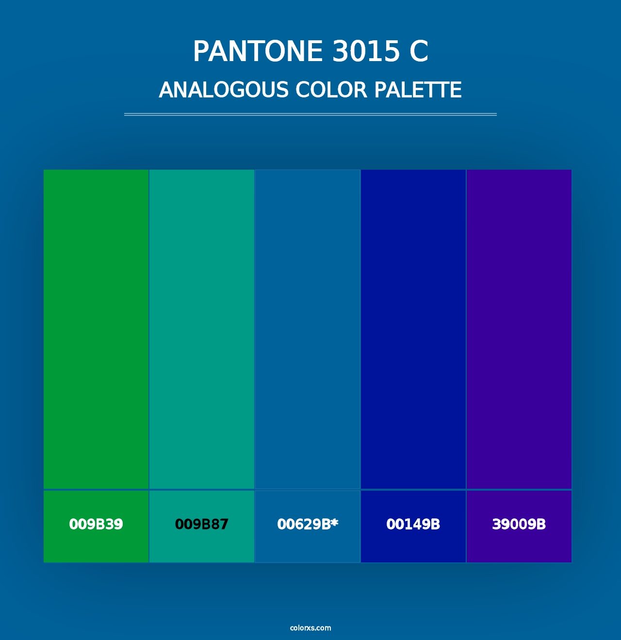 PANTONE 3015 C - Analogous Color Palette