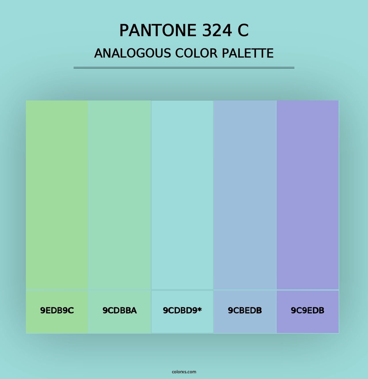 PANTONE 324 C - Analogous Color Palette