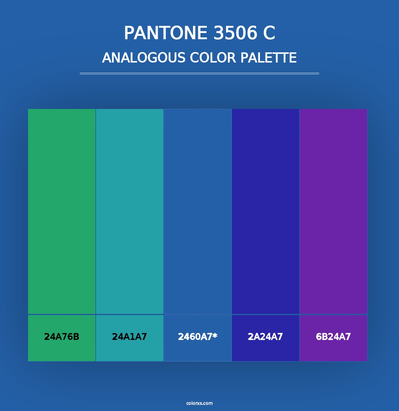 PANTONE 3506 C - Analogous Color Palette