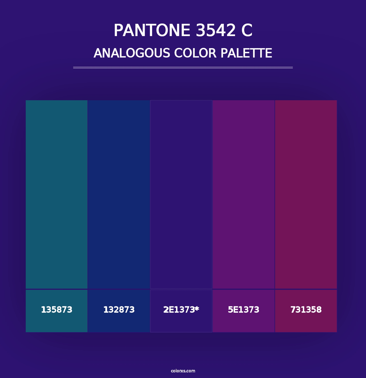 PANTONE 3542 C - Analogous Color Palette