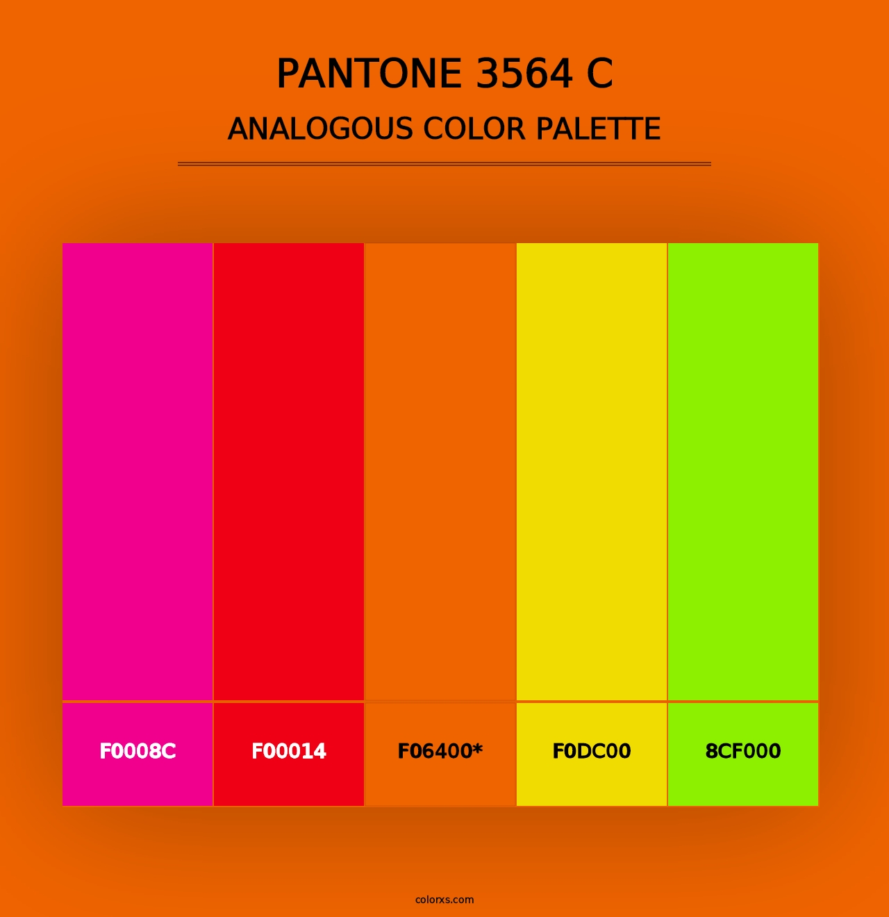 PANTONE 3564 C - Analogous Color Palette