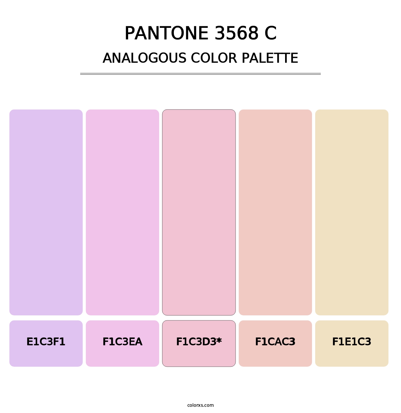 PANTONE 3568 C - Analogous Color Palette