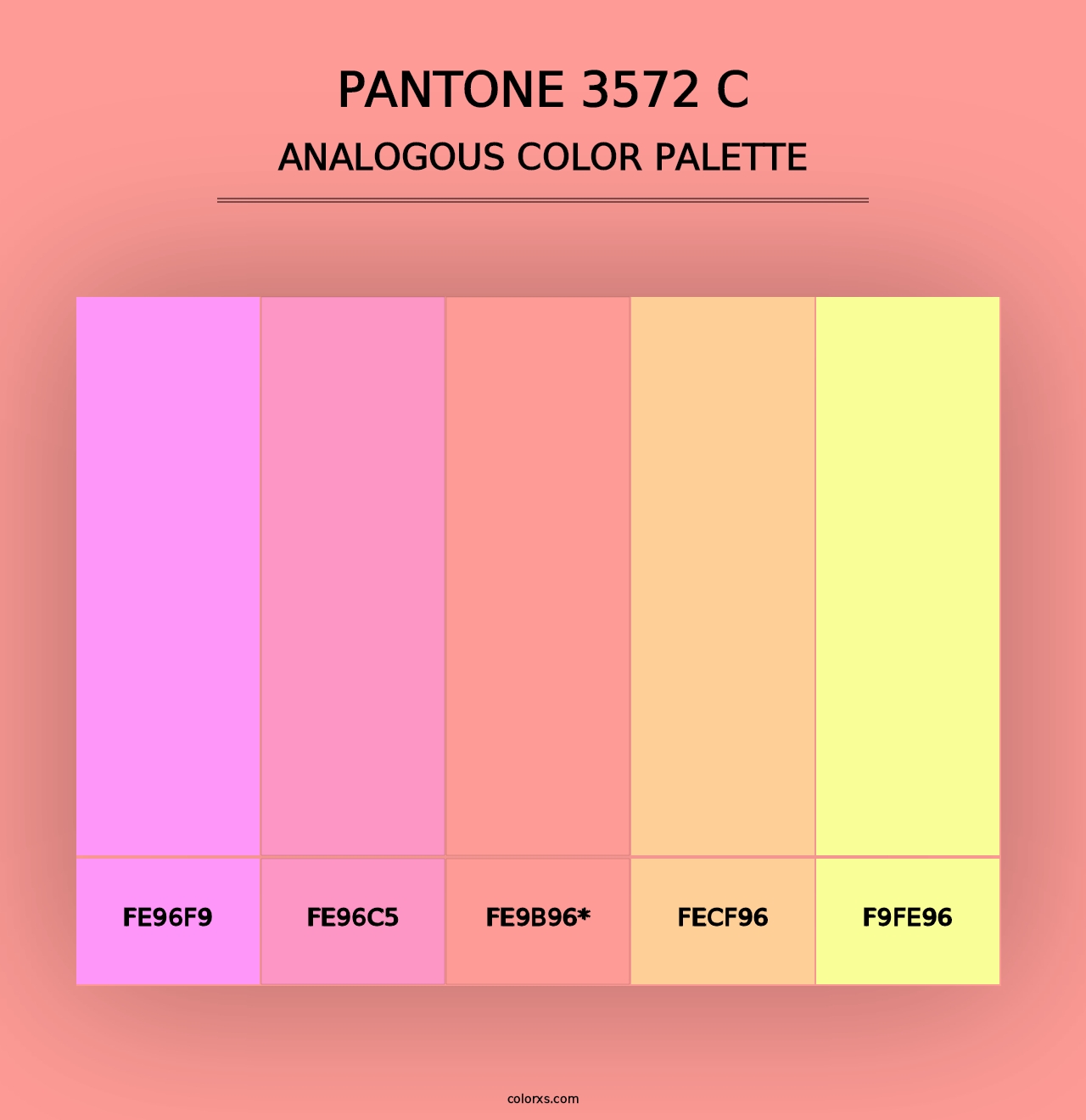 PANTONE 3572 C - Analogous Color Palette