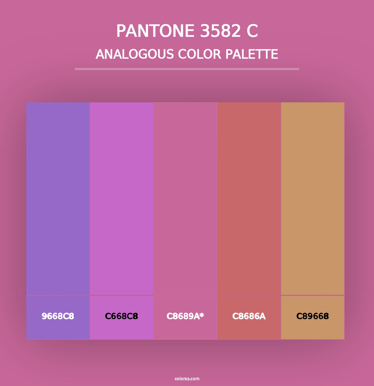 PANTONE 3582 C - Analogous Color Palette