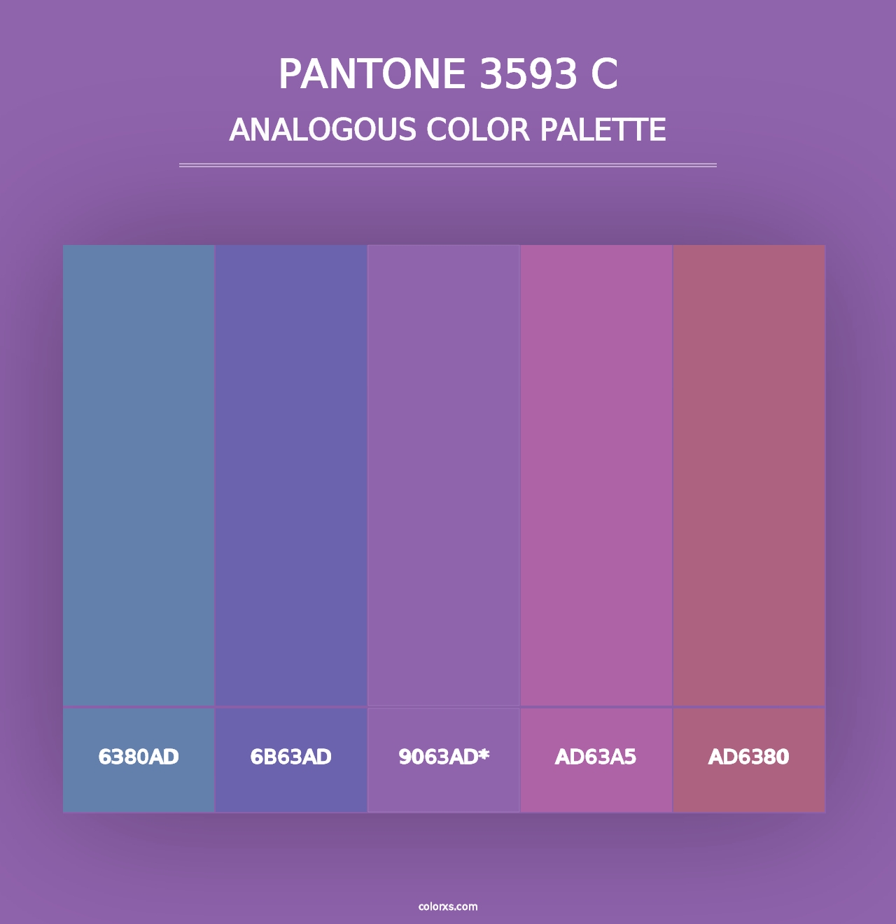 PANTONE 3593 C - Analogous Color Palette