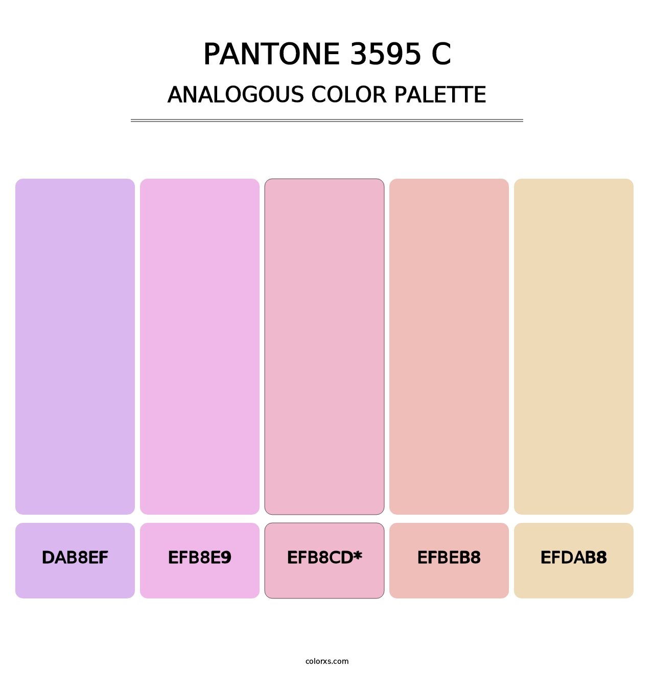 PANTONE 3595 C - Analogous Color Palette