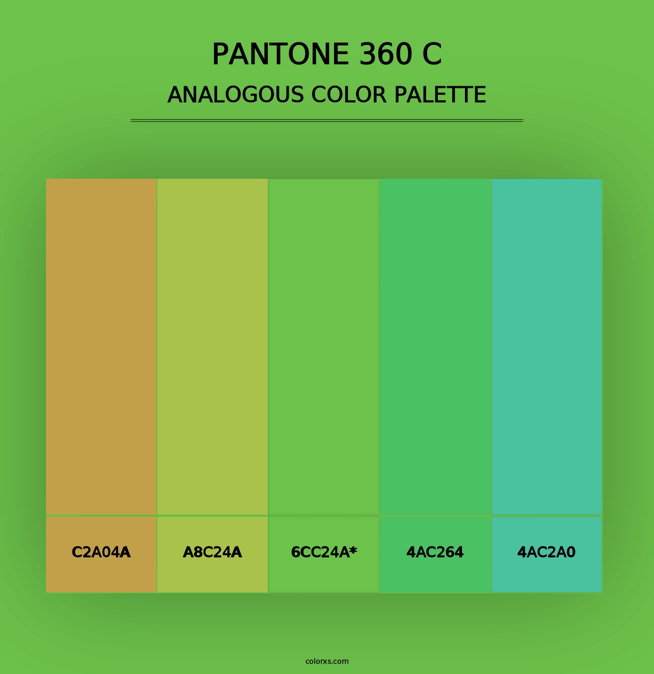 PANTONE 360 C - Analogous Color Palette