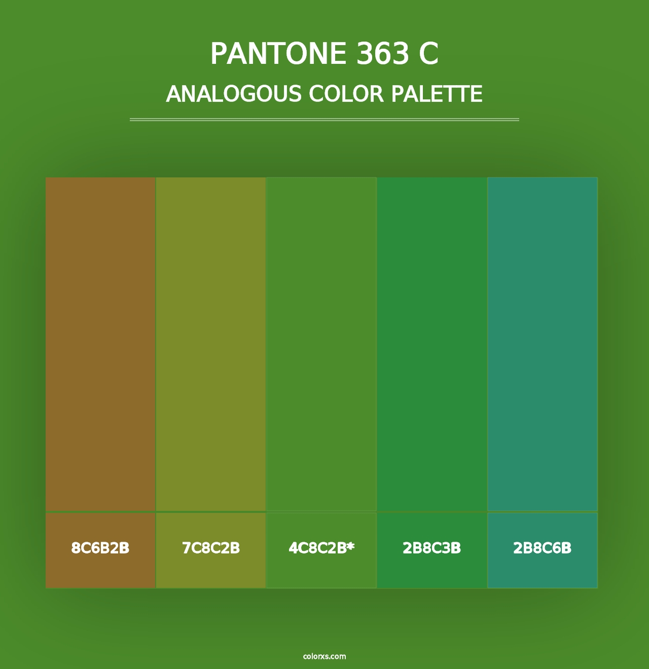 PANTONE 363 C - Analogous Color Palette