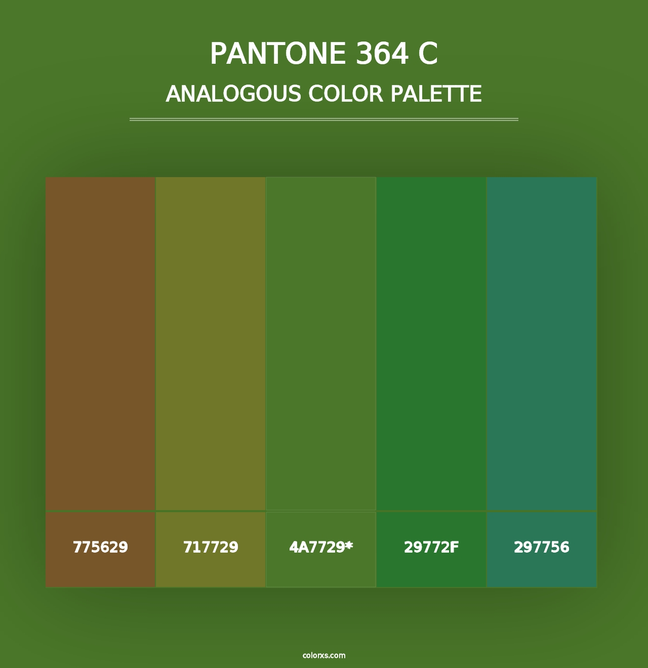 PANTONE 364 C - Analogous Color Palette