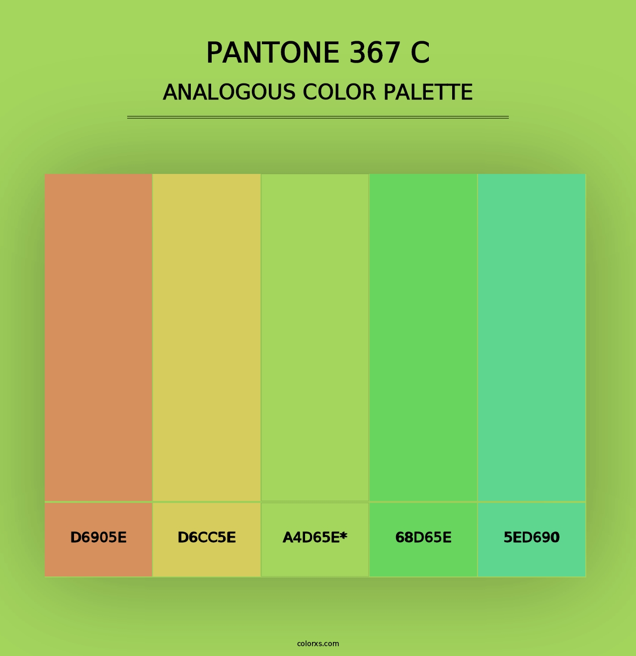 PANTONE 367 C - Analogous Color Palette