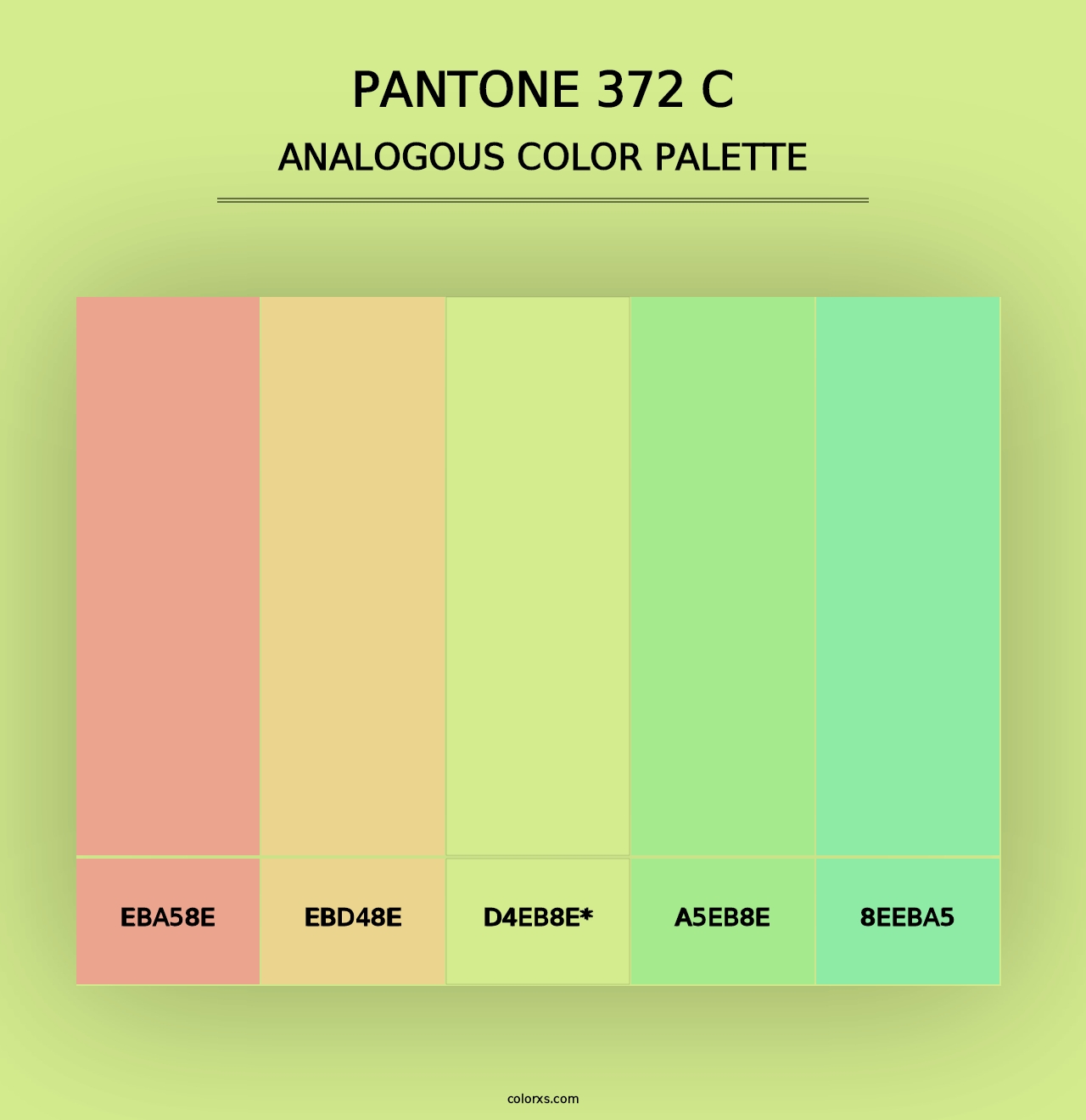 PANTONE 372 C - Analogous Color Palette