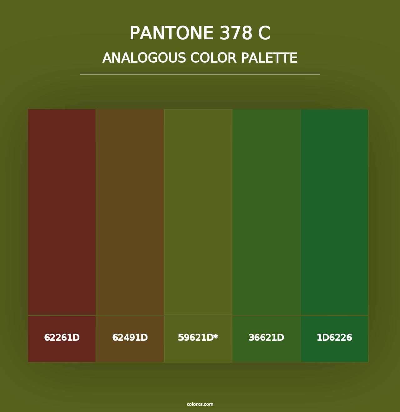 PANTONE 378 C - Analogous Color Palette