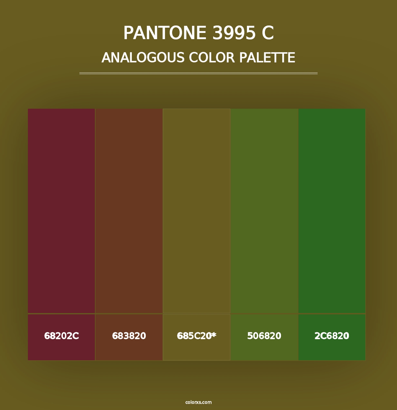 PANTONE 3995 C - Analogous Color Palette