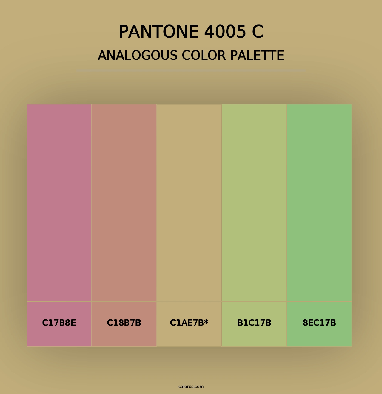 PANTONE 4005 C - Analogous Color Palette