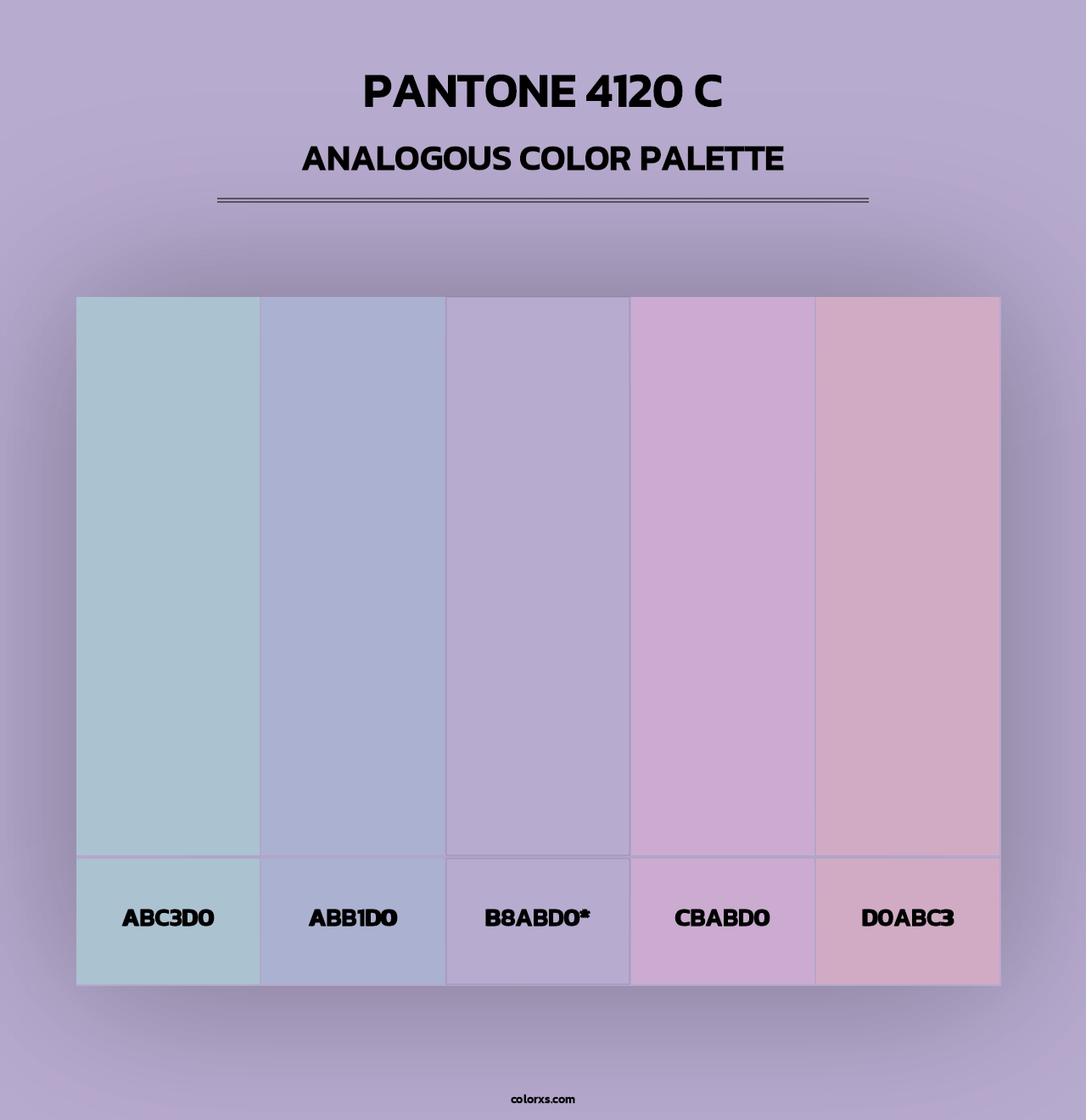 PANTONE 4120 C - Analogous Color Palette