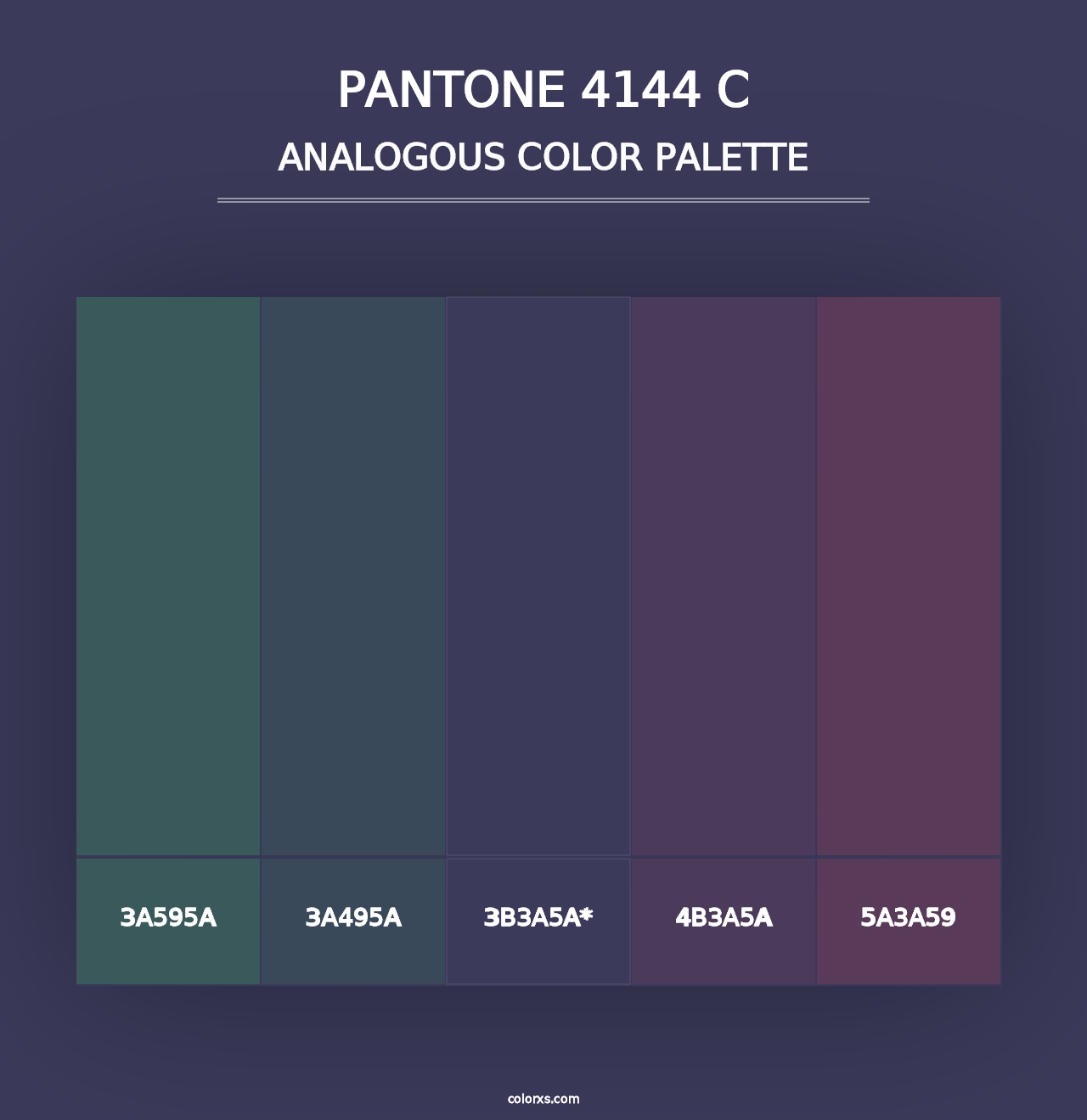 PANTONE 4144 C - Analogous Color Palette