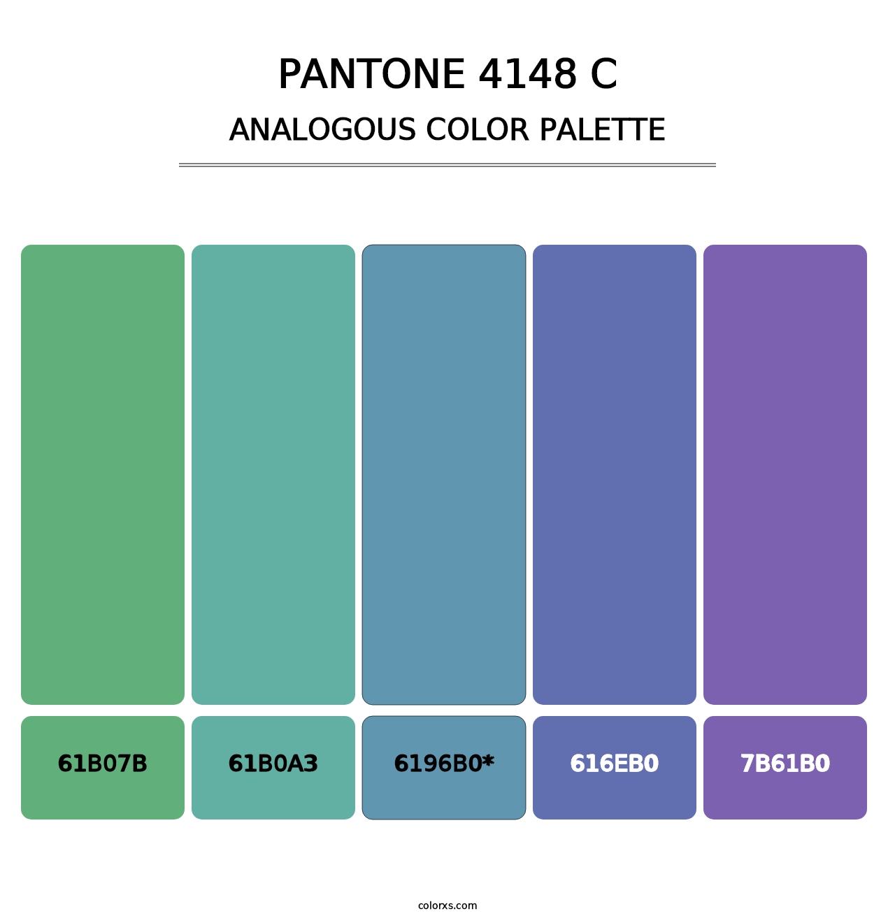 PANTONE 4148 C - Analogous Color Palette