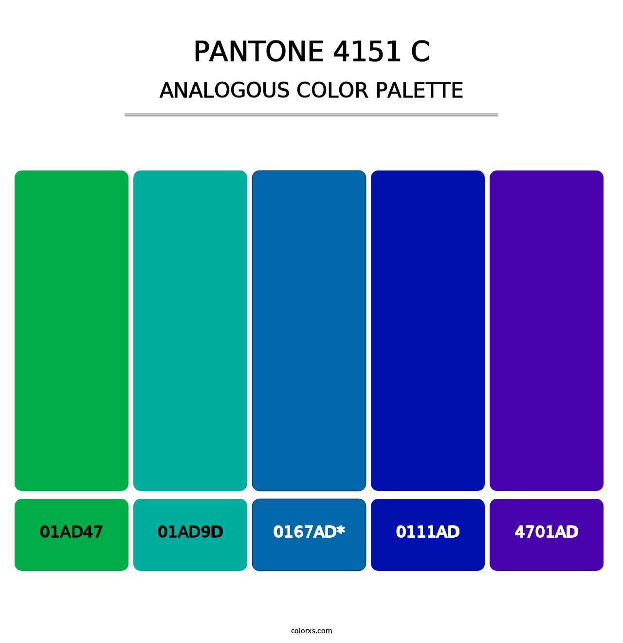 PANTONE 4151 C - Analogous Color Palette