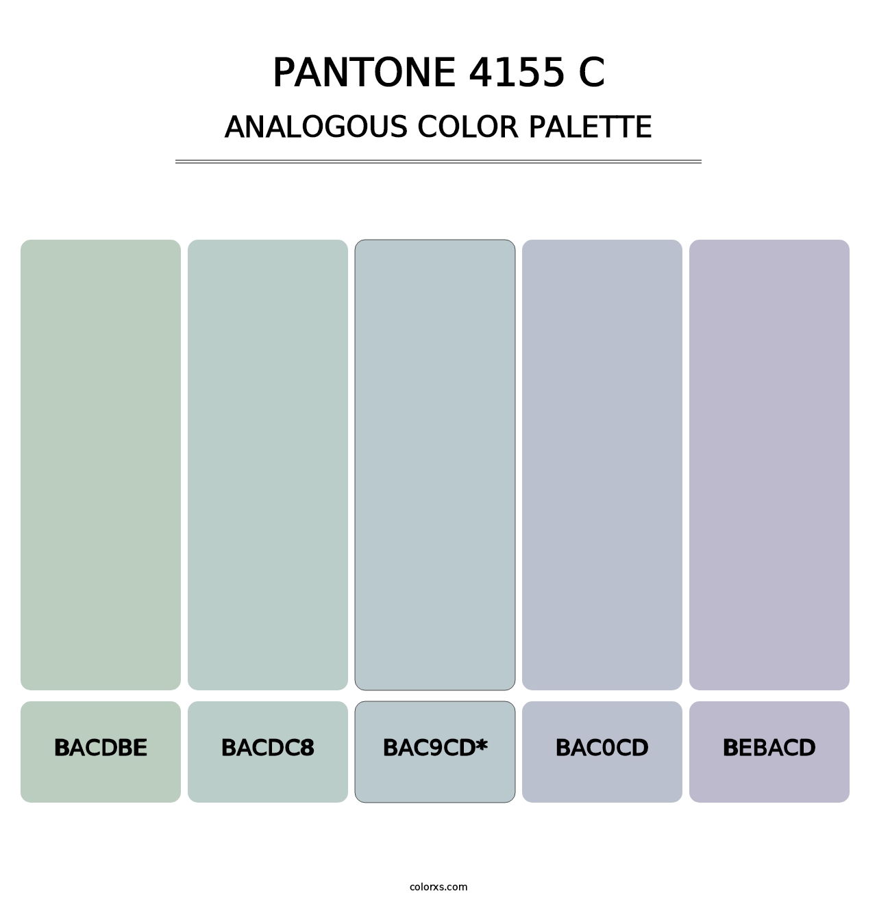 PANTONE 4155 C - Analogous Color Palette