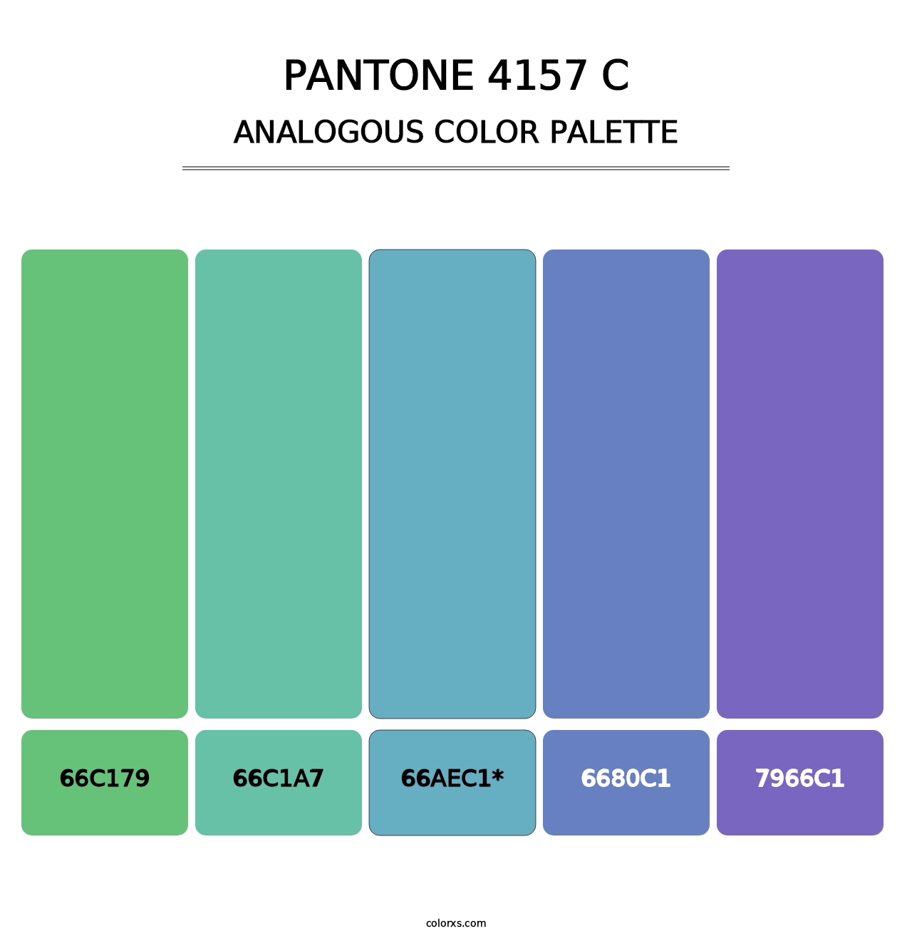 PANTONE 4157 C - Analogous Color Palette