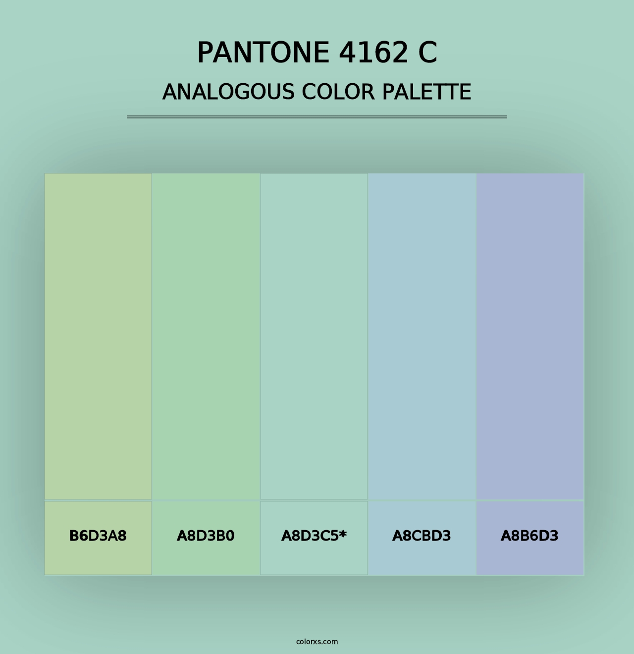 PANTONE 4162 C - Analogous Color Palette