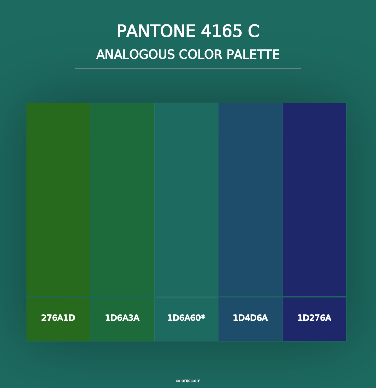 PANTONE 4165 C - Analogous Color Palette