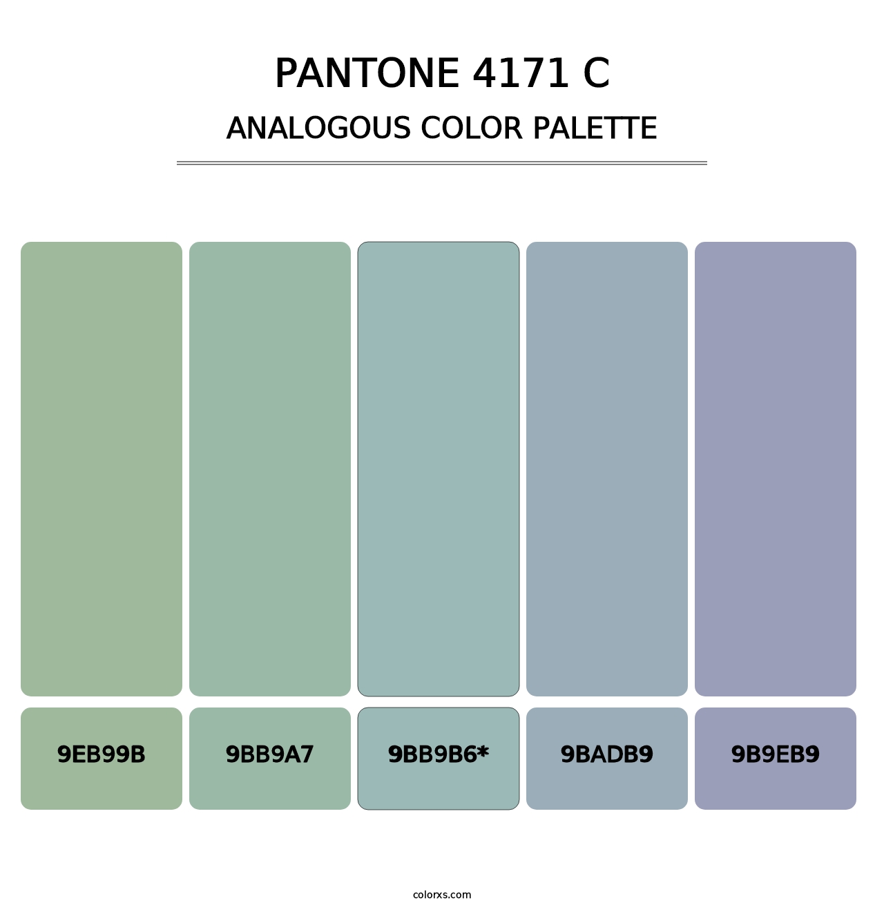 PANTONE 4171 C - Analogous Color Palette