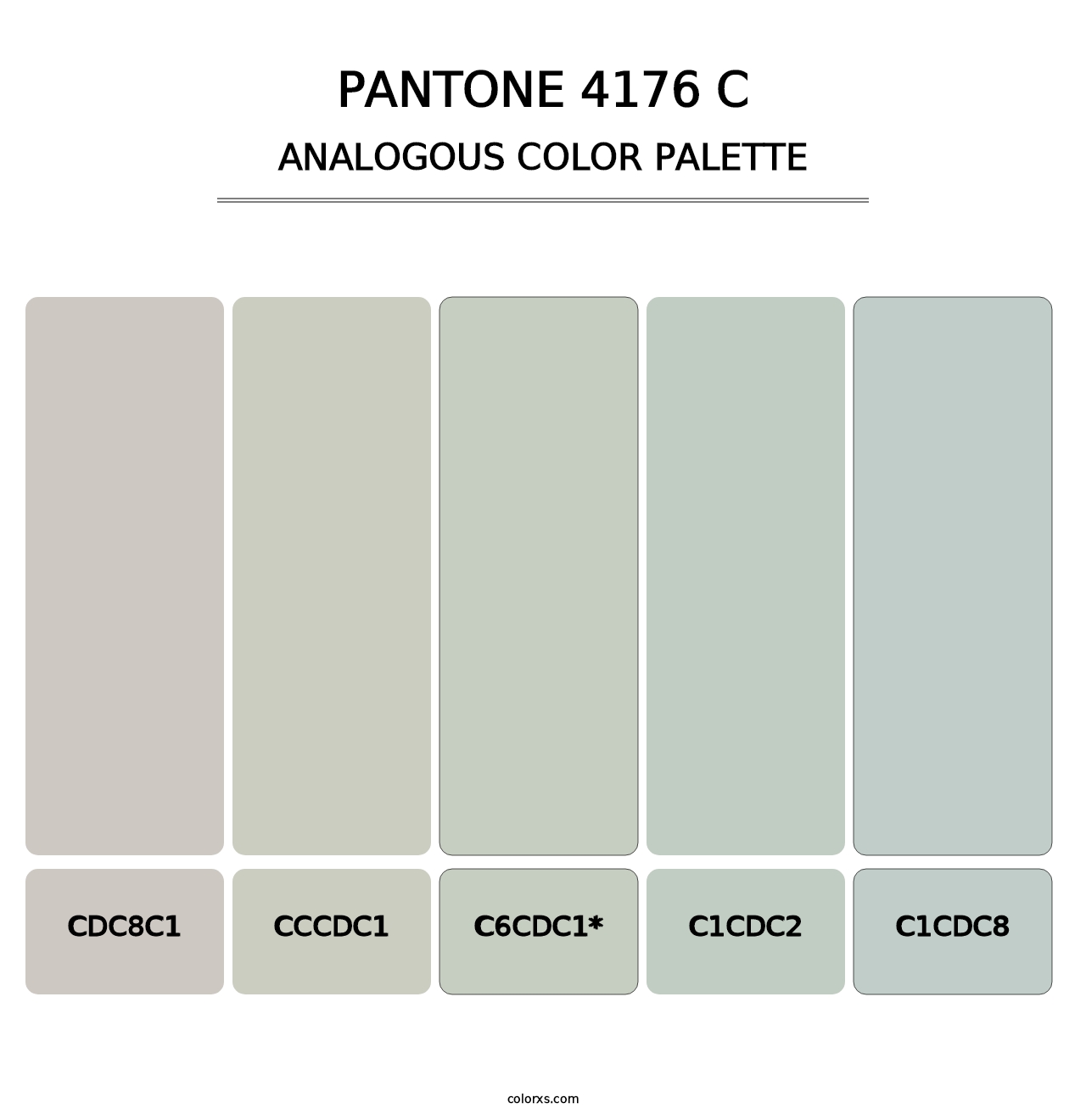 PANTONE 4176 C - Analogous Color Palette