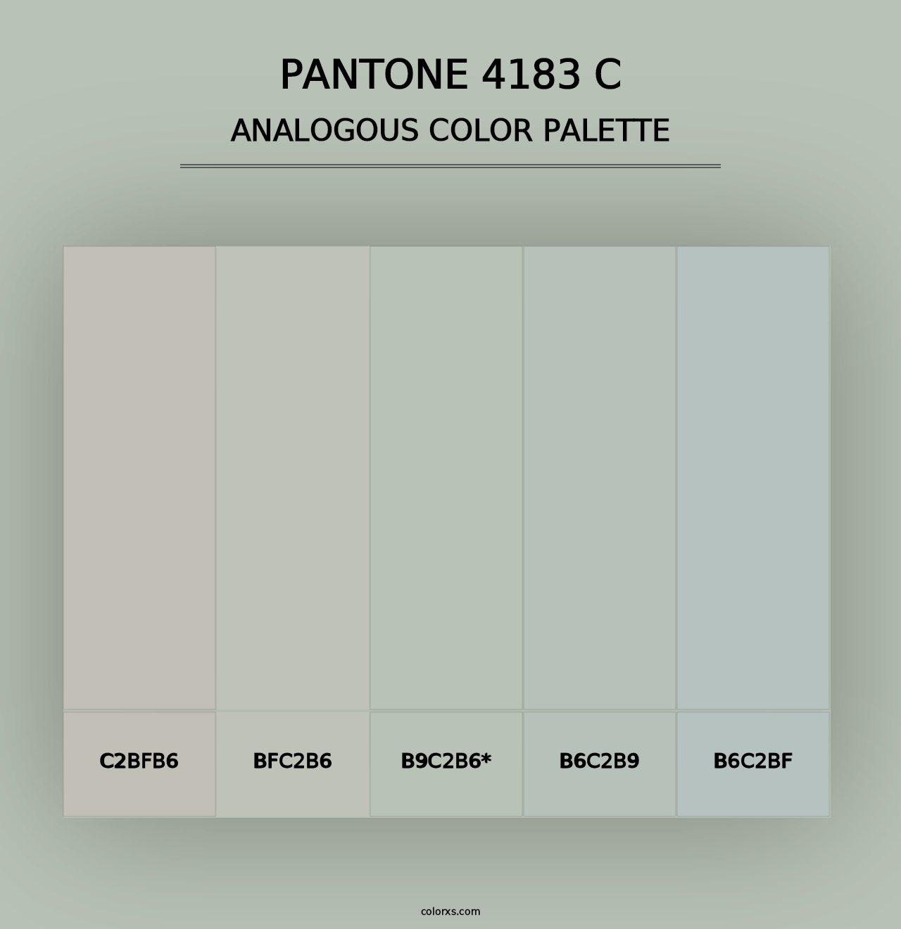 PANTONE 4183 C - Analogous Color Palette