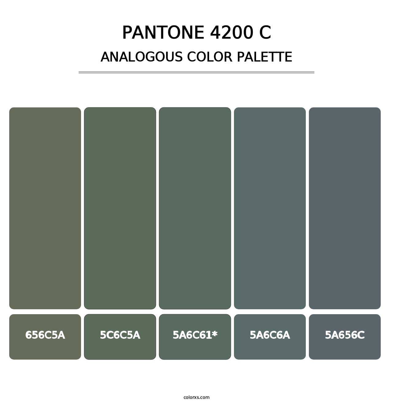 PANTONE 4200 C - Analogous Color Palette