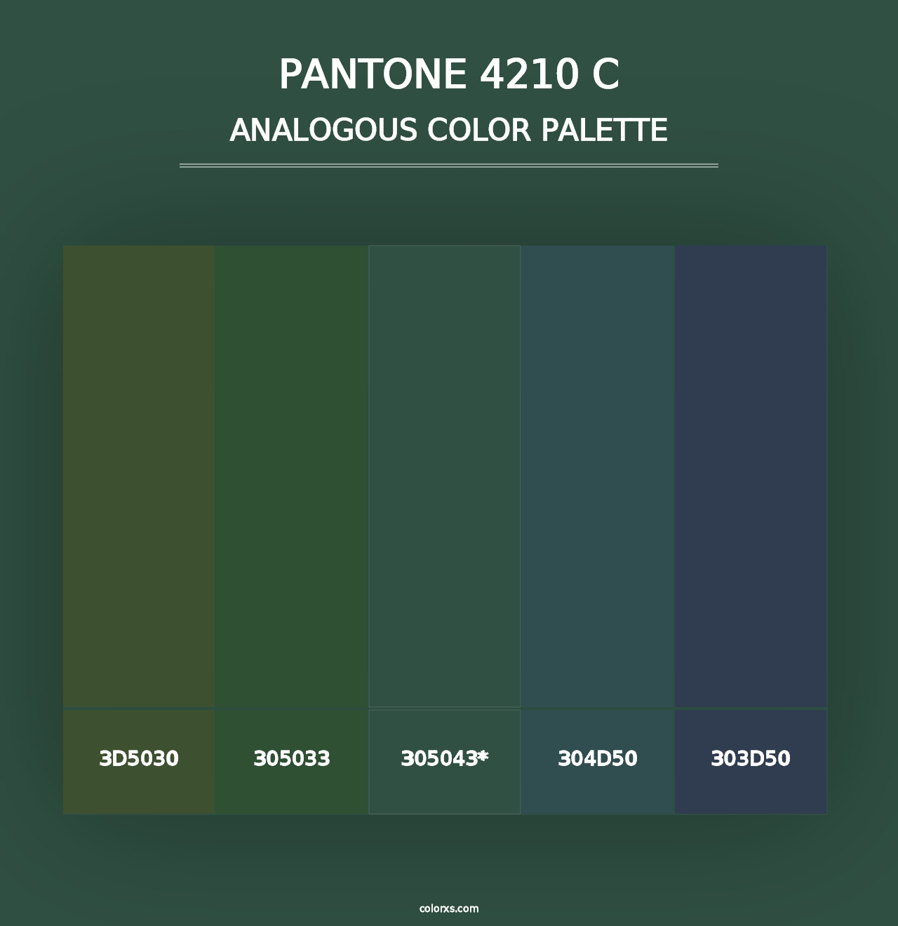 PANTONE 4210 C - Analogous Color Palette