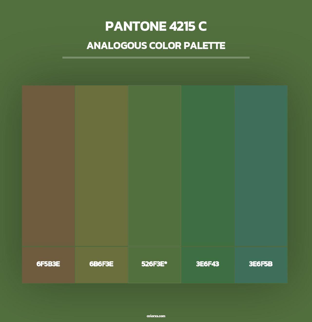 PANTONE 4215 C - Analogous Color Palette