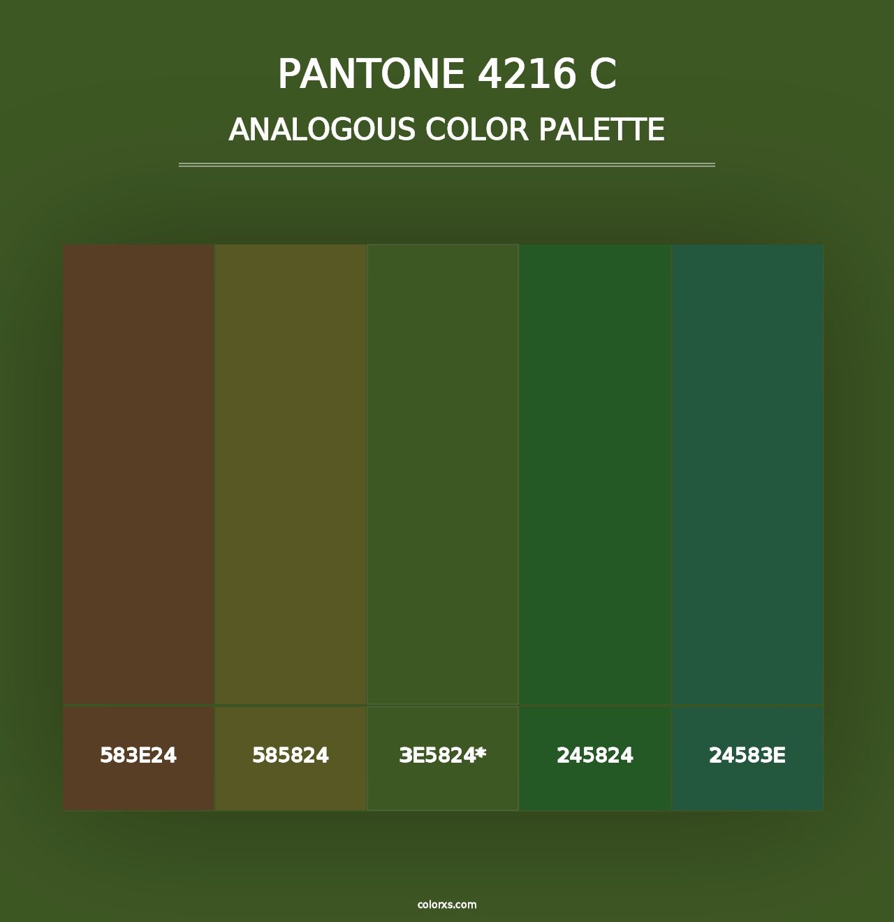 PANTONE 4216 C - Analogous Color Palette