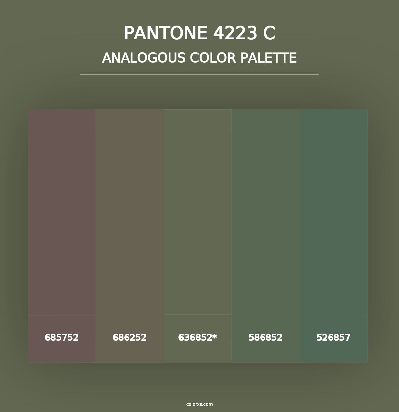 PANTONE 4223 C - Analogous Color Palette